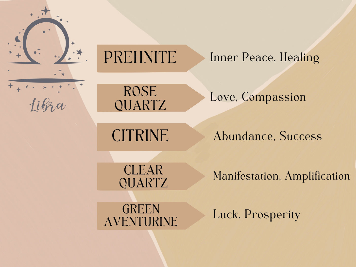 Handmade Libra Crystal Chip Necklace