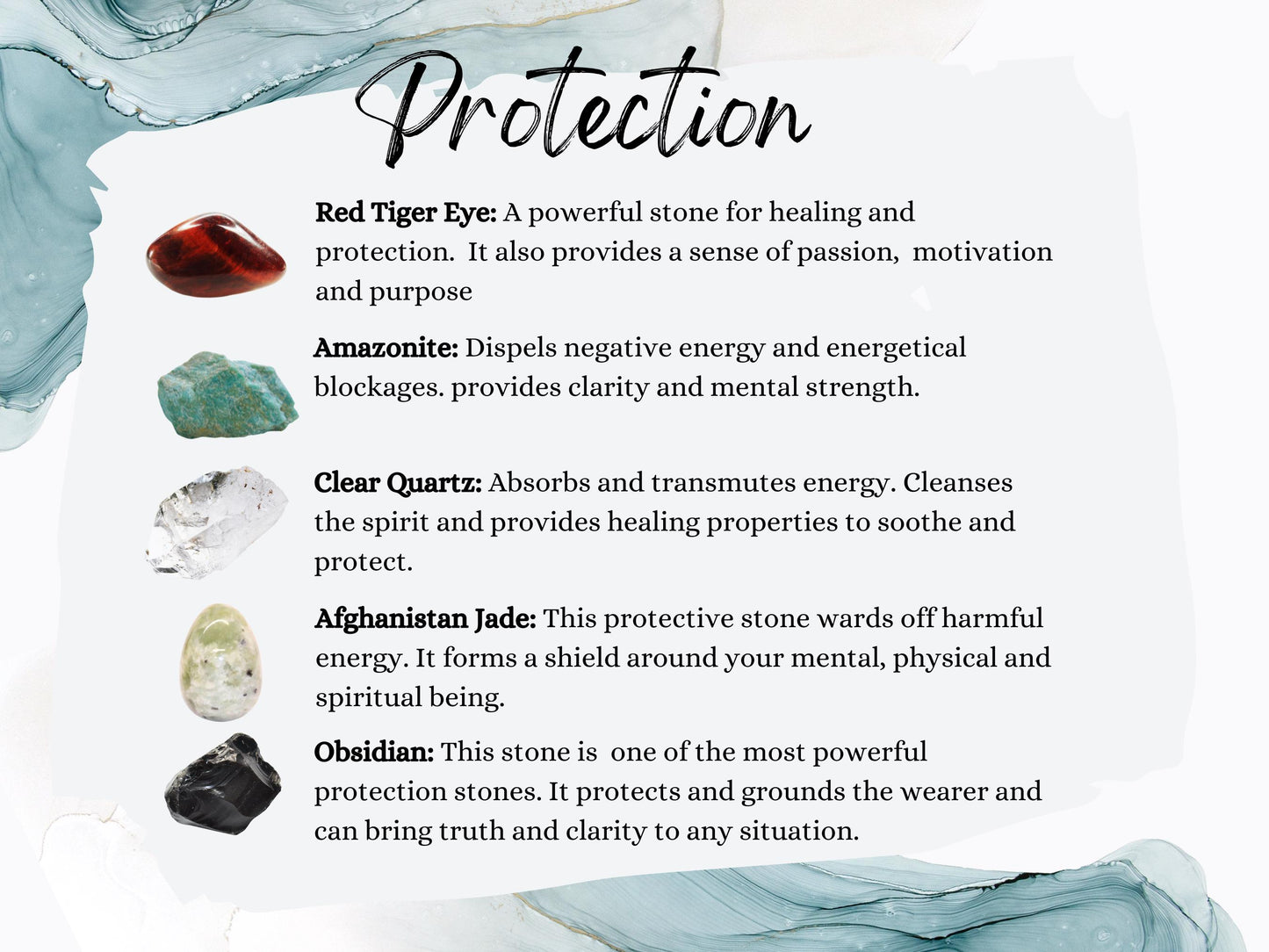 Protection Gift Set: Crystal Necklace and Spell Jar