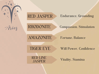 Aries Crystal Bead Necklace