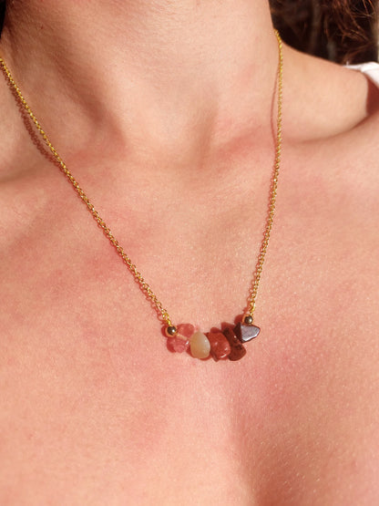 Handmade Scorpio Crystal Chip Necklace