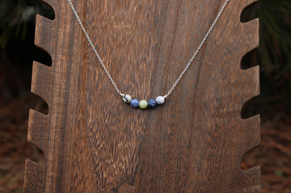 Gemini Crystal Bead Necklace