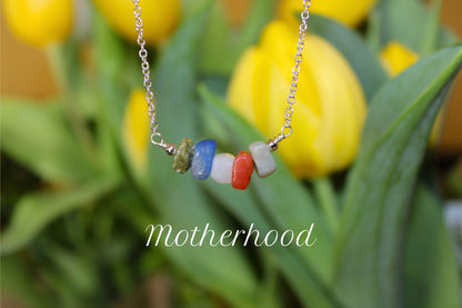 Handmade Motherhood Crystal Necklace