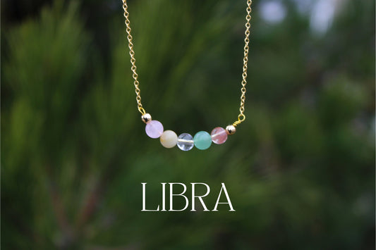 Libra Crystal Bead Necklace