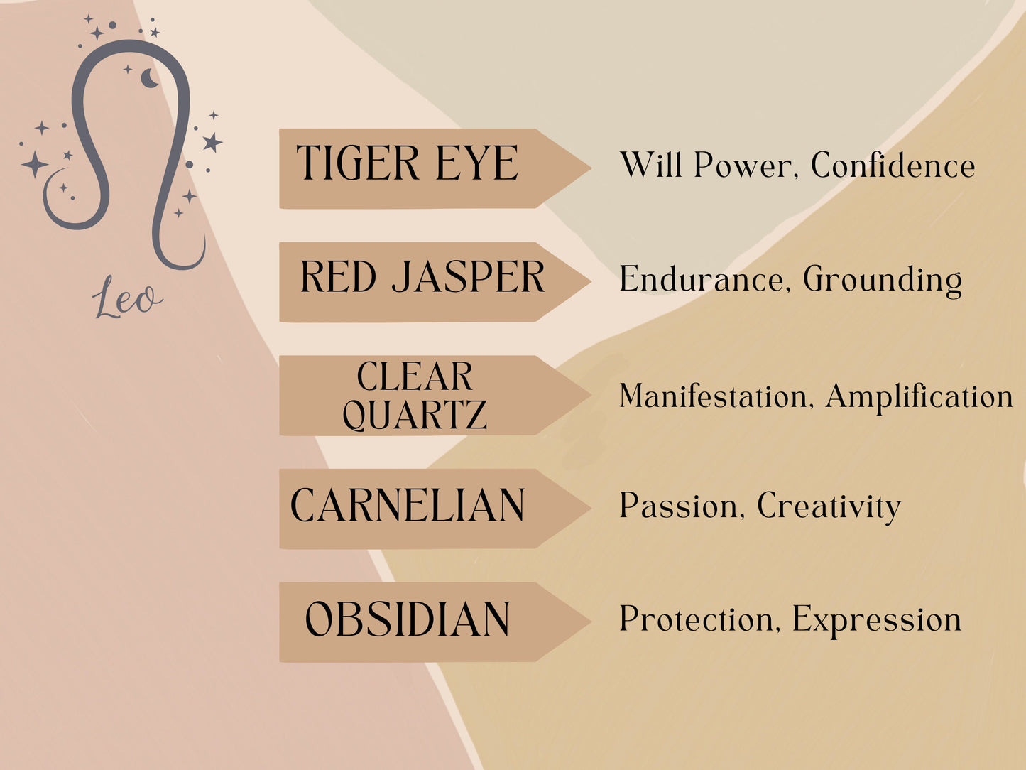 Handmade Leo Crystal Chip Necklace