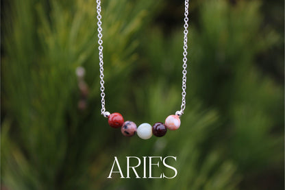 Aries Crystal Bead Necklace