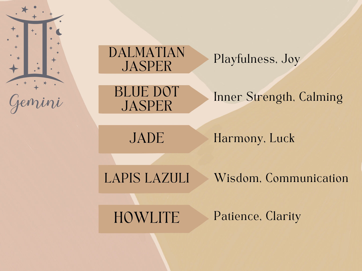 Gemini Crystal Bead Necklace