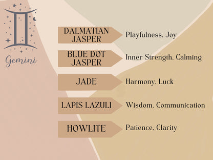 Gemini Crystal Bead Necklace