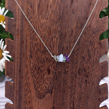 Handmade Aquarius Crystal Chip Necklace