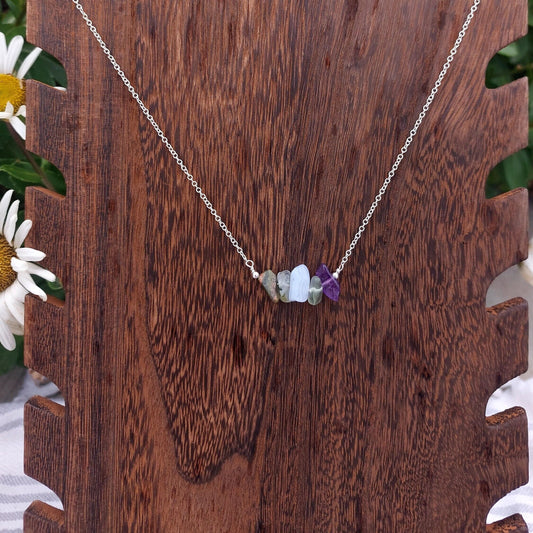 Handmade Aquarius Crystal Chip Necklace