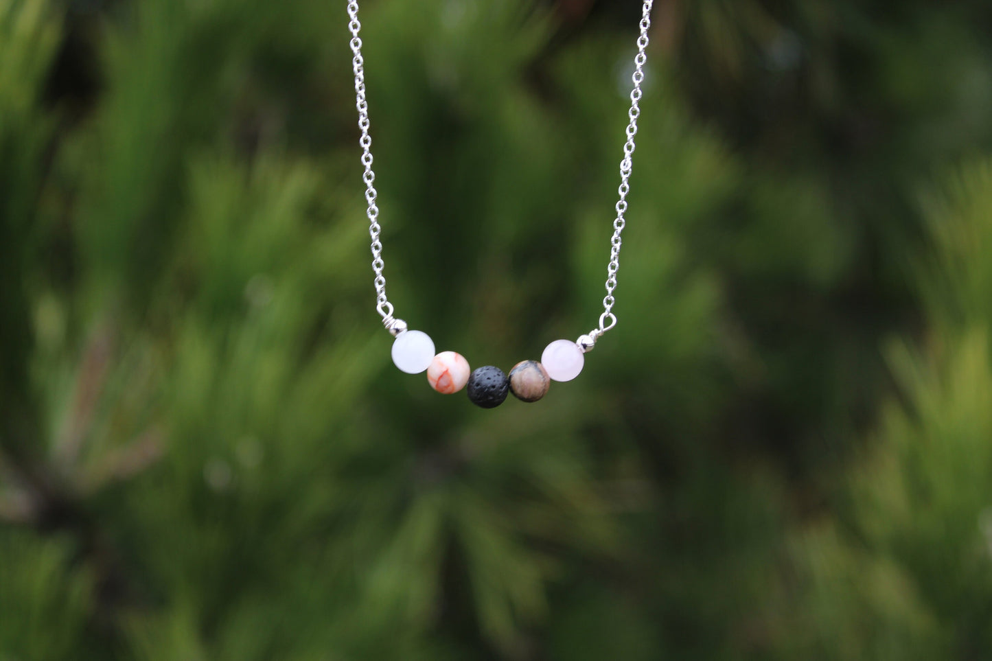 Cancer Zodiac Crystal Bead Necklace