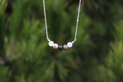 Cancer Zodiac Crystal Bead Necklace