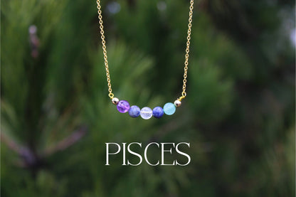 Pisces Crystal Bead Necklace