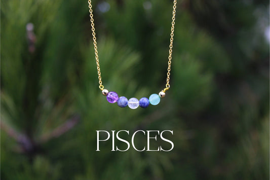 Pisces Crystal Bead Necklace