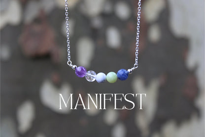 Handmade Manifestation Crystal Necklace