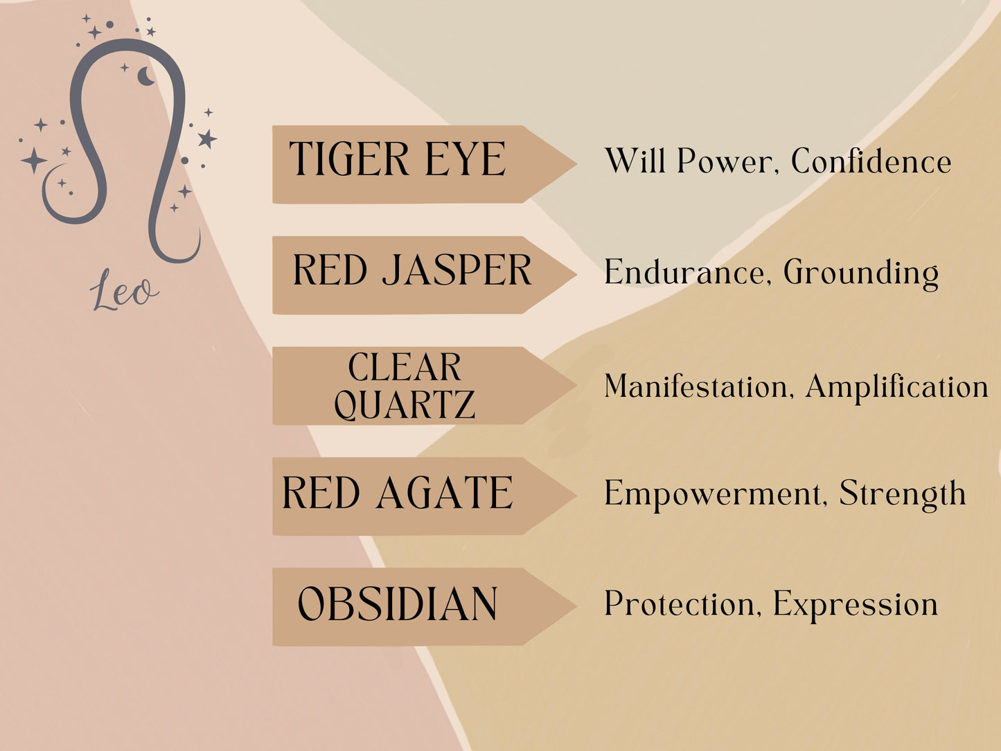 Leo Crystal Bead Necklace