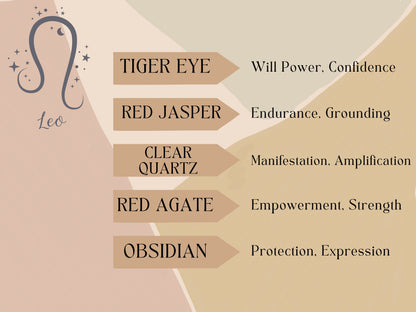 Leo Crystal Bead Necklace