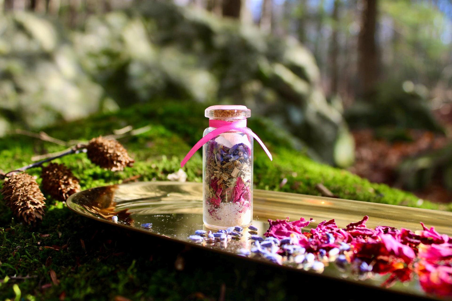 Love Manifesting Gift Set: Crystal Necklace and Spell Jar