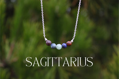 Sagittarius Crystal Bead Necklace