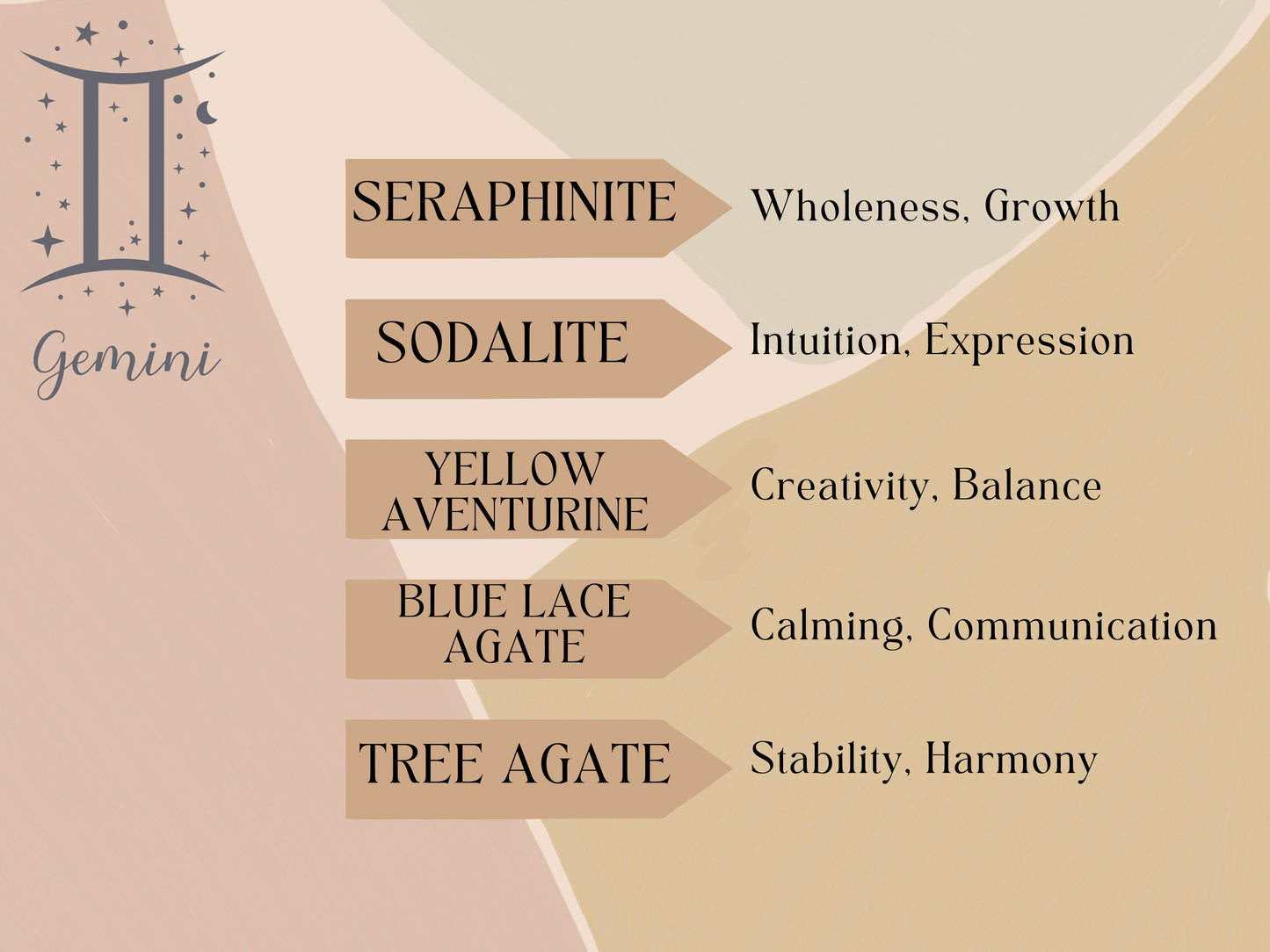 Handmade Gemini Crystal Chip Necklace