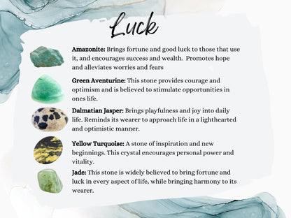 Handmade Luck Crystal Necklace