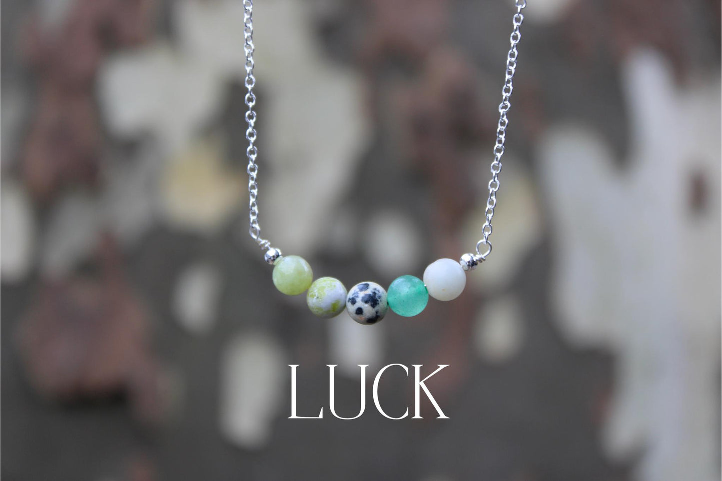 Luck Gift Set: Crystal Necklace and Spell Jar
