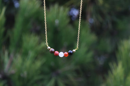 Leo Crystal Bead Necklace