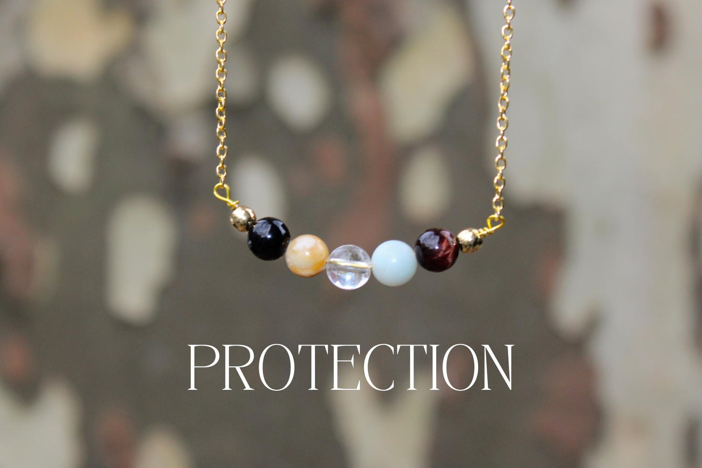 Protection Gift Set: Crystal Necklace and Spell Jar