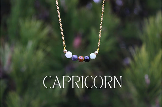 Capricorn Crystal Bead Necklace