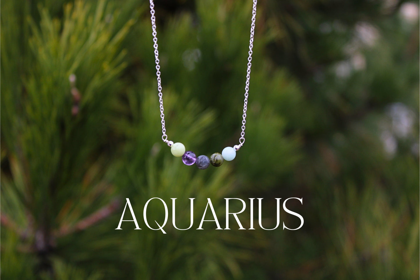 Aquarius Crystal Bead Necklace