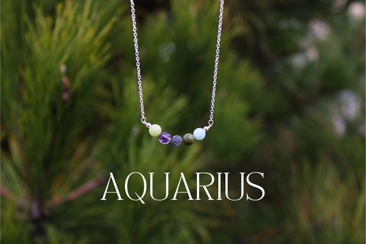 Aquarius Crystal Bead Necklace