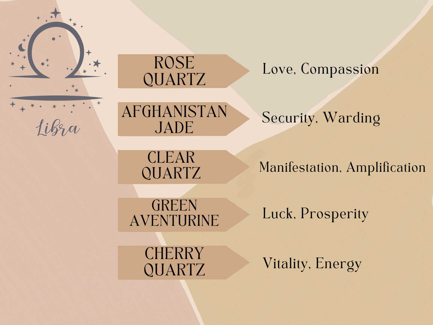 Libra Crystal Bead Necklace