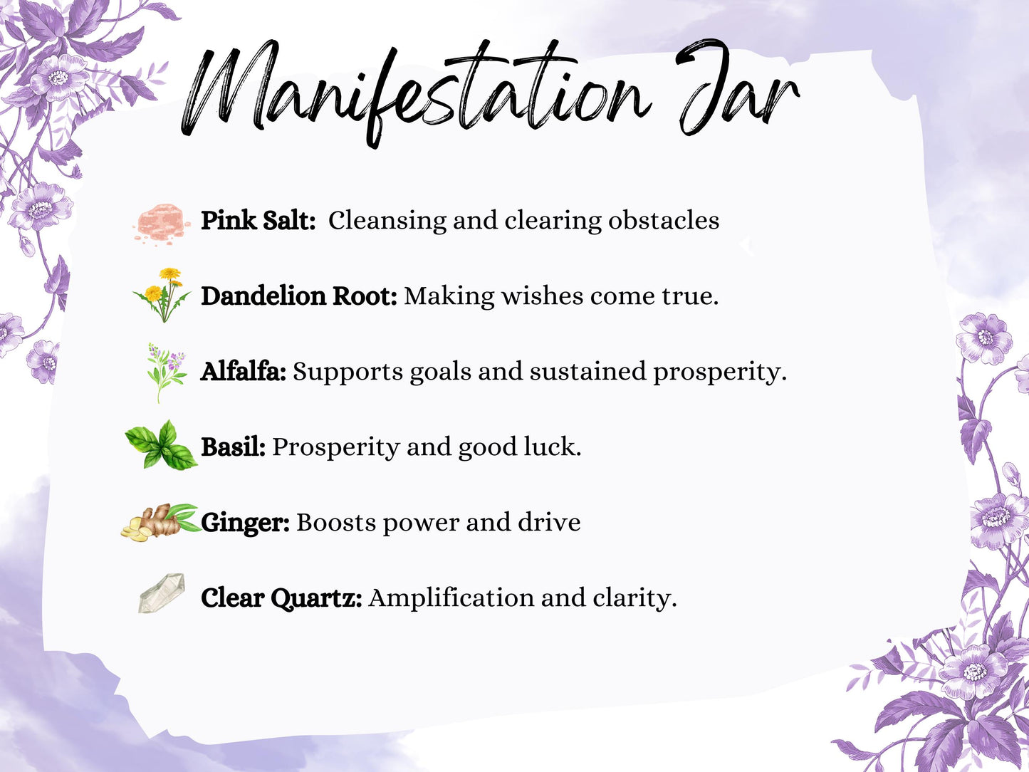 Manifestation Spell Jar