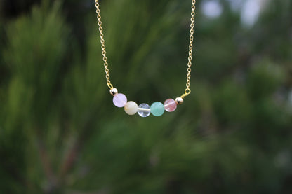 Libra Crystal Bead Necklace