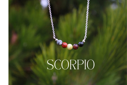 Scorpio Crystal Bead Necklace