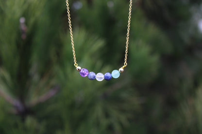 Pisces Crystal Bead Necklace
