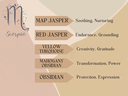 Scorpio Crystal Bead Necklace