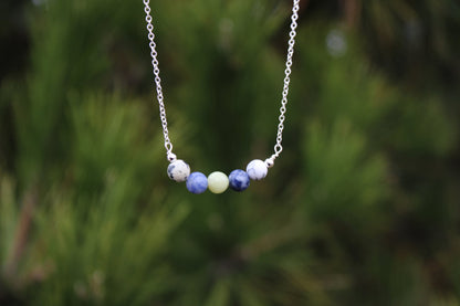 Gemini Crystal Bead Necklace