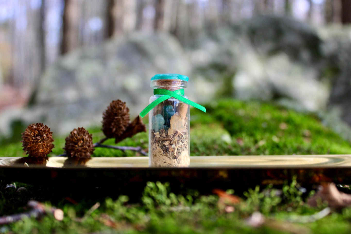 Luck Gift Set: Crystal Necklace and Spell Jar