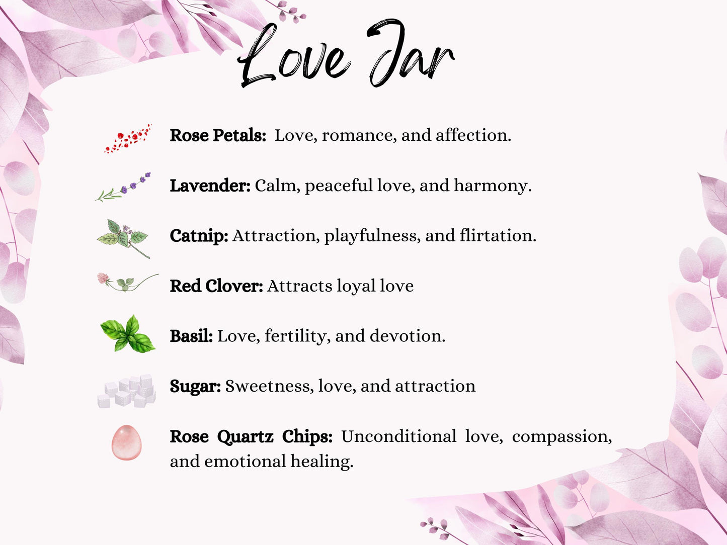 Love Manifesting Gift Set: Crystal Necklace and Spell Jar