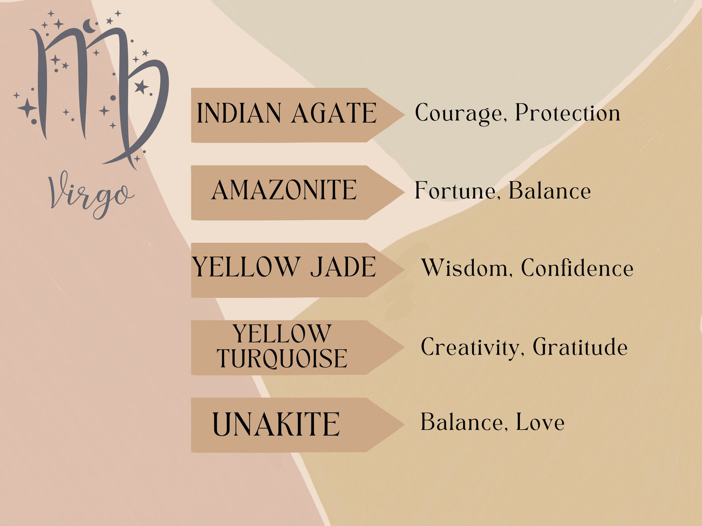 Virgo Crystal Bead Necklace