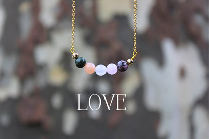 Handmade Love Crystal Necklace