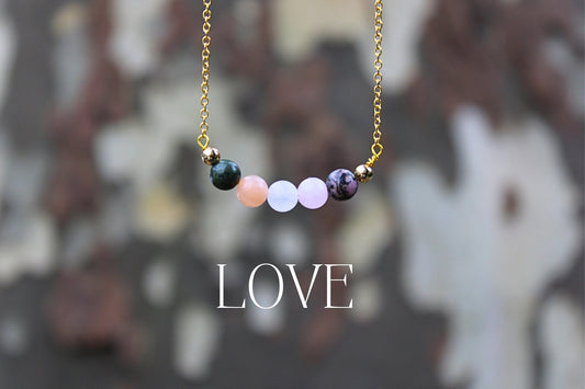 Handmade Love Crystal Necklace