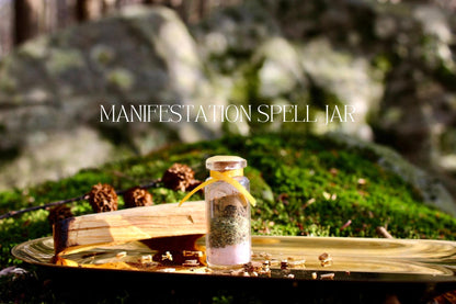 Manifestation Gift Set: Crystal Necklace and Spell Jar