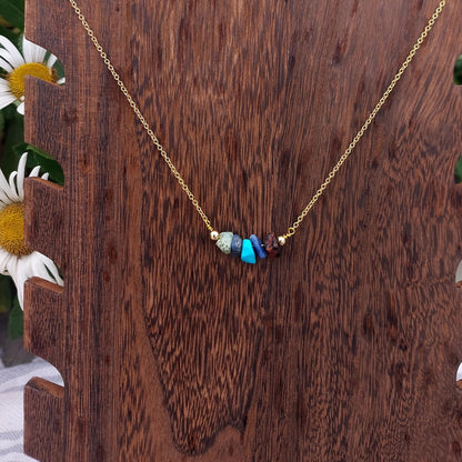 Handmade Sagittarius Crystal Chip Necklace