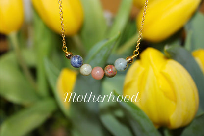 Mother's Healing Crystal Bead Necklace