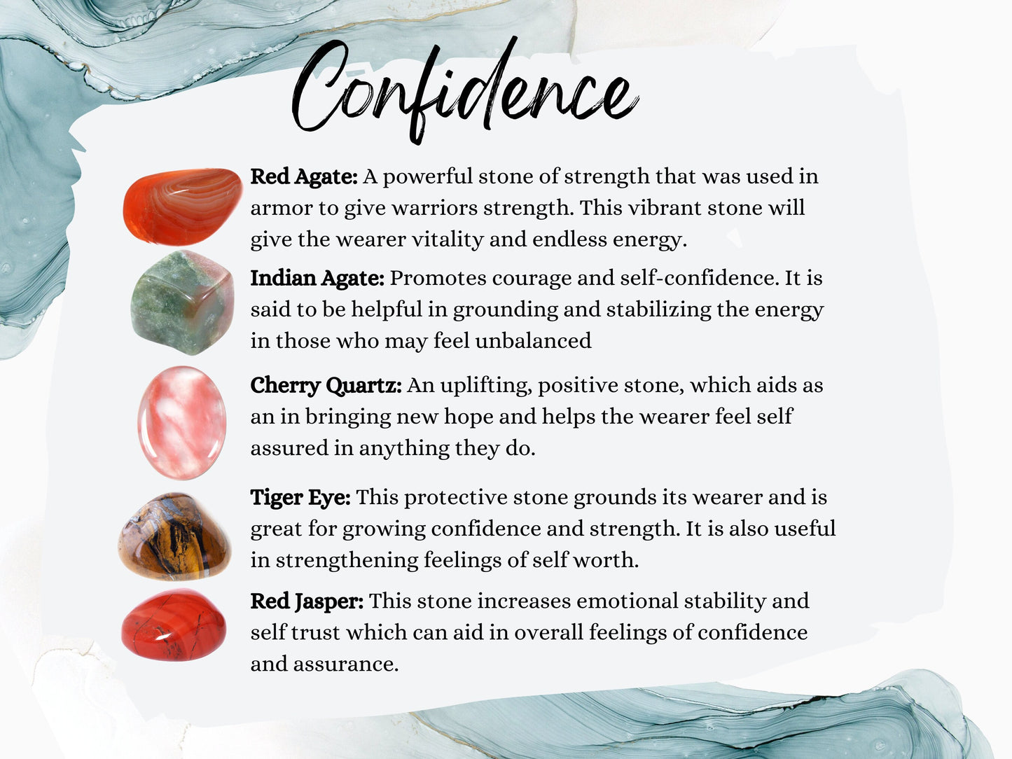 Handmade Confidence Crystal Necklace