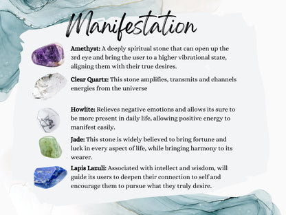 Handmade Manifestation Crystal Necklace