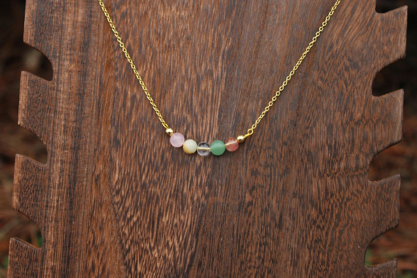 Libra Crystal Bead Necklace