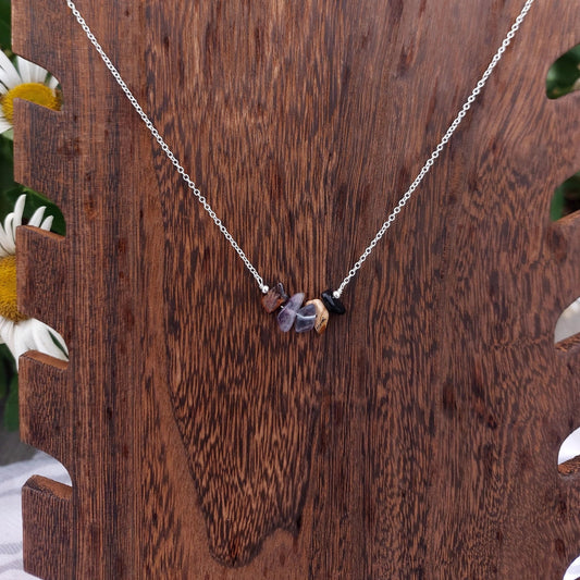 Handmade Capricorn Crystal Chip Necklace