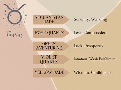 Taurus Crystal Bead Necklace